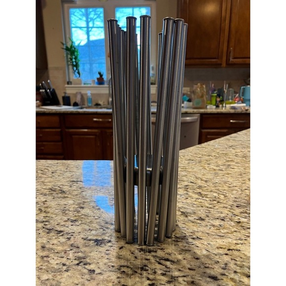 New Nicunom Stainless Steel Rotation Fruit Bowl, Foldable Rotation Fruit Basket, - Picture 9 of 10